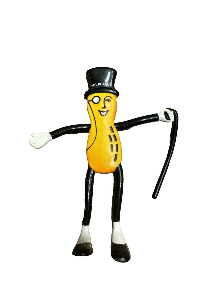Vintage Planters Mr. Peanut 1991 Russ Bendy Bendable Advertising