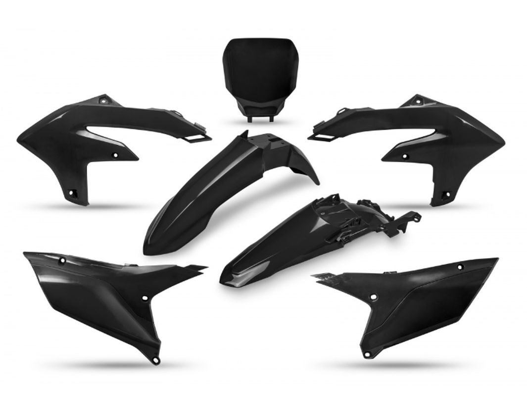 Kit plastique Yamaha YZF 450 noir pour l'entraînement intensif sur circuit de terre