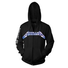 Felpa con cappuccio e zip Metallica 'Ride The Lightning' - NUOVA felpa con cappuccio