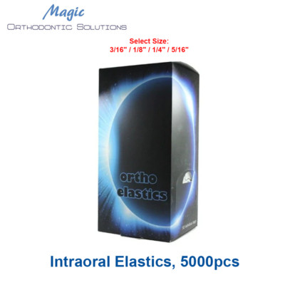 Dental Magic Orthodontic Intraoral Medical-Grade Latex Elastics 5000pcs