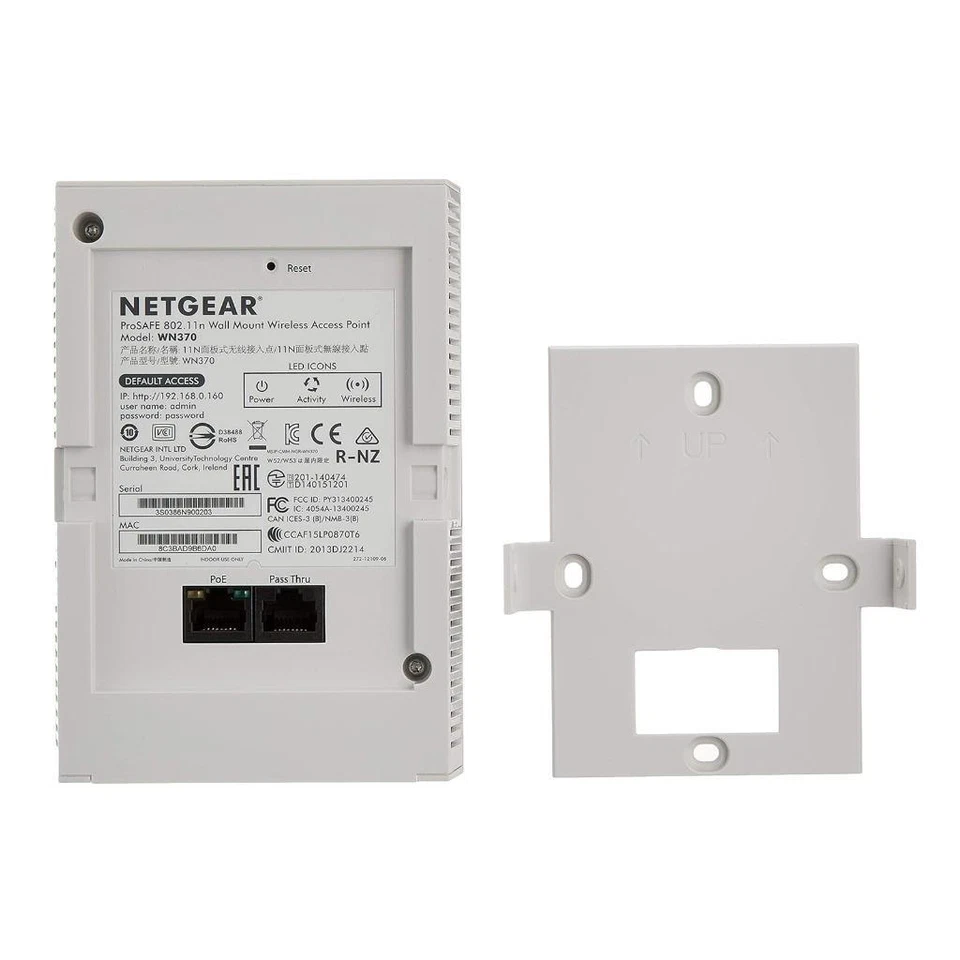 NETGEAR Pro-Safe Wall Mount Access Point Wi-Fi Booster WN370-10000 - Image 3 of 4