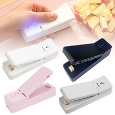 2 IN 1 USB Chargable Mini Bag Sealer Heat Sealers With Cutter Knife ET