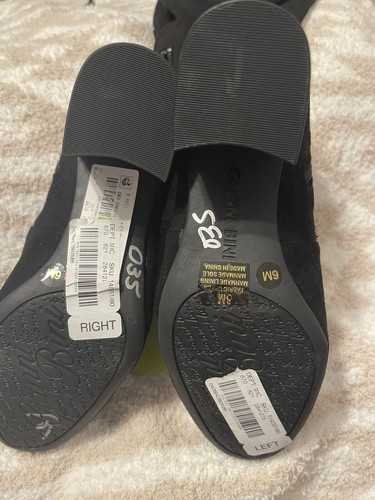 $118 GIANNI BINI Trillia Gamuza Sobre Rodilla Tacón Bloque Negro 6 Nuevas Con Etiquetas Pantorrilla - Imagen 5 de 7