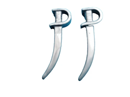 Playmobil Western -@ 2 Silver Cavalry Swords for Southerner/Nordist/Pirate