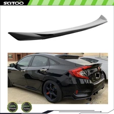 For 2016-2021 Honda Civic Sedan Painted Black Trunk Spoiler Rear Wing ABS