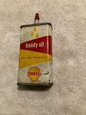 Shell 4 Ounce Handy Oil Can from the 1950s, early 1960s (Empty)