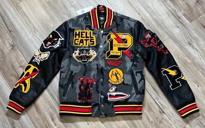 JORDAN CRAIG HELLCAT VARSITY JACKET (BLACK CAMO)