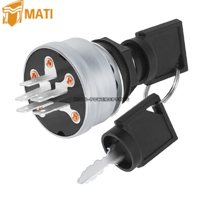 3 Position 5 Pin Ignition Key Switch for Polaris Snowmobile