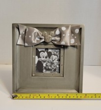 Disney Parks Picture Frame - Wood. Total Frame size 7.75" x 7.75" Picture 2.75" 