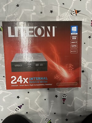 Lite-On Internal ATAPI Dual Layer 24x DVD+RW Drive iHAS324-17 New Open Box