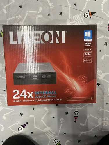 Lite-On Internal ATAPI Dual Layer 24x DVD+RW Drive iHAS324-17 New Open Box