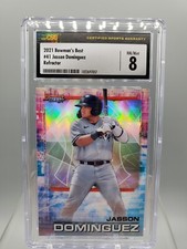 2021 Bowman's Best #41 Jasson Dominguez Prospect Refractor CSG 8 Card