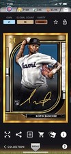 2021 Topps BUNT Museum Sixto Sanchez ICONIC Gold Frame Auto S2 Motion DIGITAL