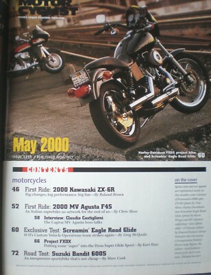 Motorcyclist Magazine May 2000- Kawasaki ZX-6R, Suzuki Bandit 600S