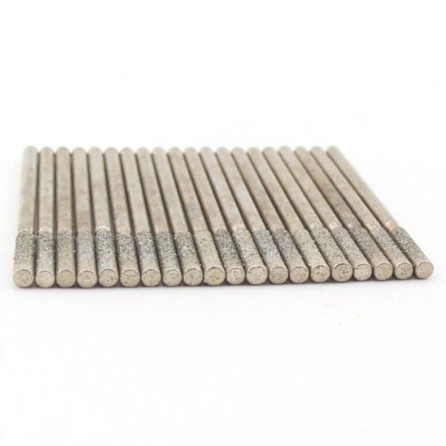 30 piezas brocas de molienda de diamantes recubiertas de punta cilíndrica de 2,5 mm herramientas de talla para piedra - Imagen 4 de 13