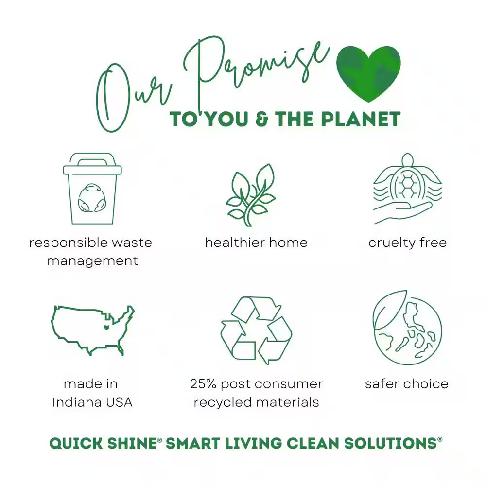 Quick Shine 27 oz. Floor Finish Protects Hardwood Tile Laminate Vinyl & Stone