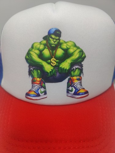 Hulk Super Hero Hat Adjustable Snapback Trucker Hat Gym Workout Outdoors Hat - 第 2/8 張圖片