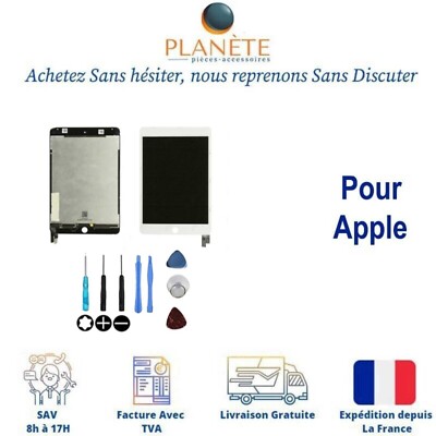 Ecran complet tactile Noir + LCD pour iPad Air 2 iPad 6 A1566 + Bouton Nappe Hom