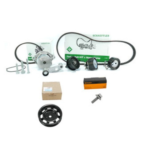 Zahnriemenkit+Pumpe+Riemenscheibe+Schraube FüR Vw 1.4 16V Akq Ina 530008931 MS53-image