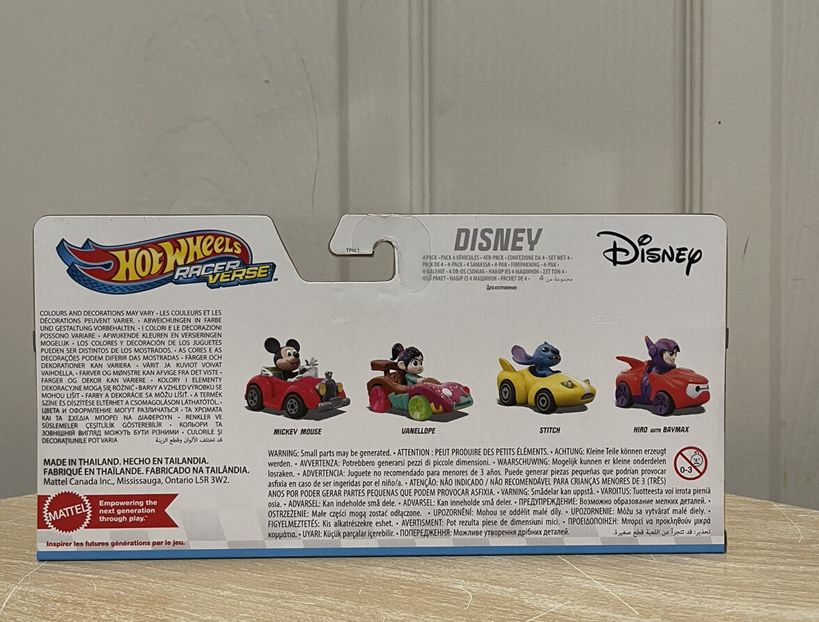Disney Hot Wheels Racer verse Stitch Vanellope Mickey Baymax 4