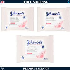3 PACKS X Johnson's Make Up Be Gone Refreshing Wipes