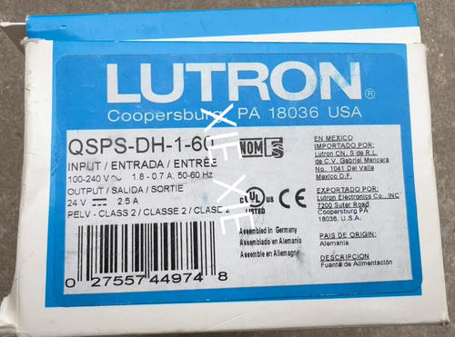 1 PIEZA LUTRON QSPS-DH-1-60 Nueva fuente de alimentación envío vía Fedex o DHL - Imagen 2 de 2