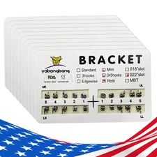 USA Dental Orthodontic Brackets Braces Mini Roth .022 Hooks 345