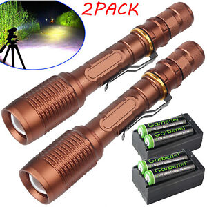 Details about   Tactical Police 990000Lumens Aluminum 5Modes LED Flashlight Zoomable Torch US