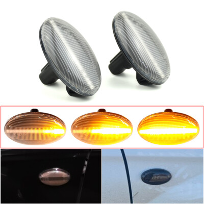Clear For Subaru Liberty 2000 2001 2002-2003 LED Dynamic Side Marker Light