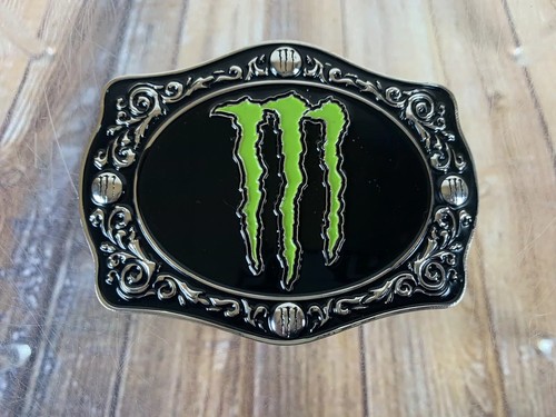 Monster Energy Belt Buckle Mason Lowe Autograph Bull Rider RARE