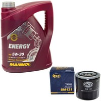 MotoröL Set 5W-30 5 Liter + ÖLfilter SM 121 FüR Hyundai Accent KIA Mazda Subaru
