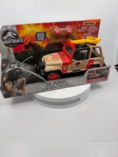 Jurassic World Mattel Jeep Wrangler  Rescue Net  Dimorphodon Brand New FNP46