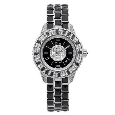 Dior Christal 33mm Steel Ceramic Diamond Black Dial Dior Christal 33mm Steel Ceramic Diamond Black Dial