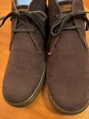 Dr Martens Mayport Desert Boot Faded Blue Canvas 2 Eye Lace  display picture 2