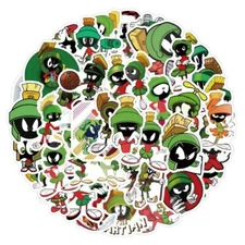 Marvin the Martian Cartoon Themed Set of 50 Assorted Stickers Decal Set