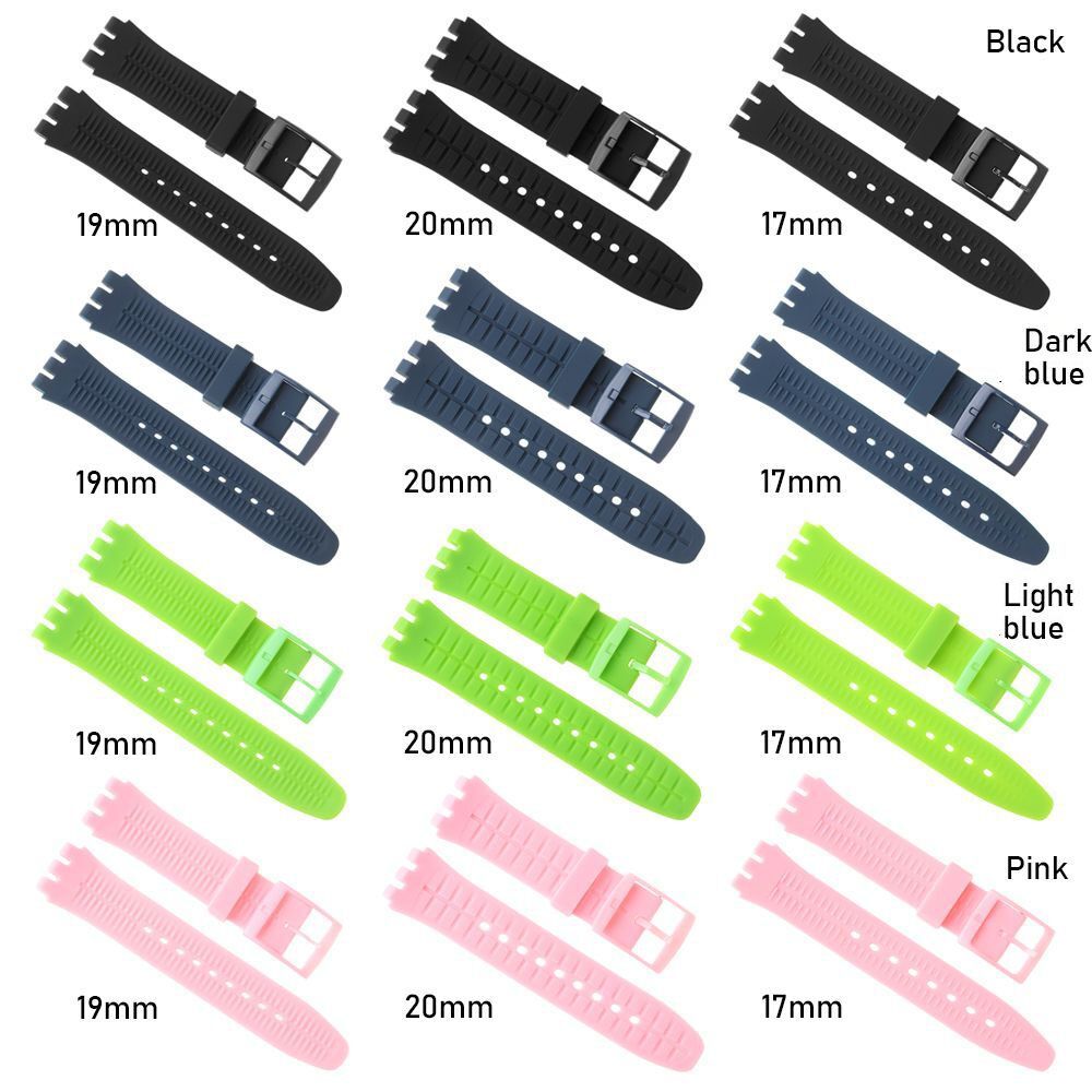 Men And Women Silicone Strap Rubber Sports Strap Watch Band For Swatch