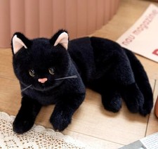 Black Kitten Cat 12 Inch Stuffed Animal Plush Toys Toddler Doll Kids Gifts