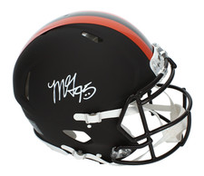 Myles Garrett Autographed Browns Alpha Dog Speed Authentic Helmet Beckett 