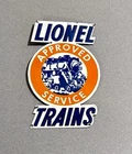 VINTAGE 12” LIONEL TRAIN STORE SERVICE PORCELAIN SIGN CAR GAS TRUCK MOTORCYCLE
