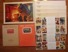 VINTAGE "OUR AMERICA" STEEL  POSTERS TEACHER/STUDENT BOOKS COCA COLA  1942