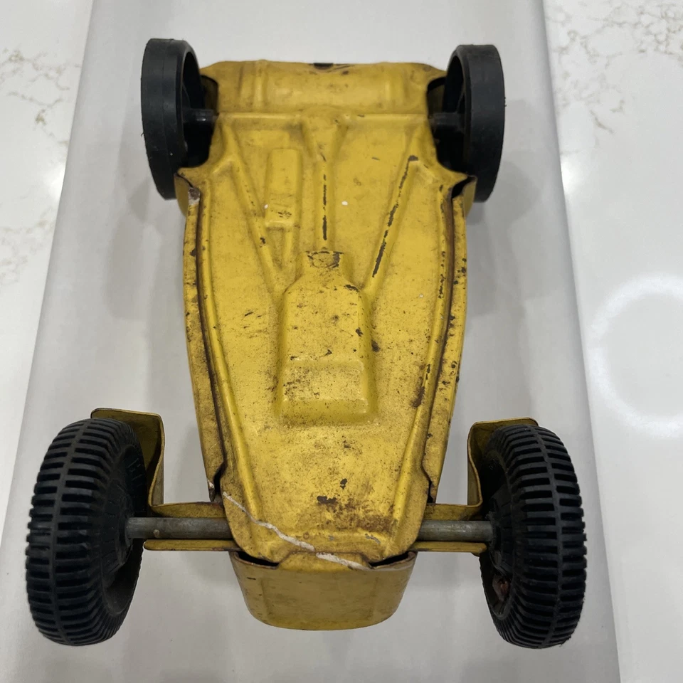 Vehículo Ford Buddy L 1969 vintage Hotrod metal prensado amarillo Roadster '32 Foto 2 de 4