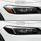2PCS Headlight Amber Delete Sidemarker Stickers Film for 2022-2025 Honda Civic