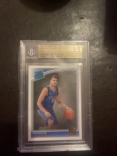 Luka Doncic 2018-19 Donruss Rated Rookie RC 177 BGS 9.5 GEM💎🥵🔥