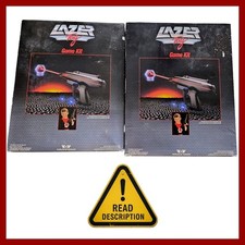 Worlds Of Wonder Lazer Tag 1986 Game Kit 2 Set Guns Sensors Retro Toy Parts Good