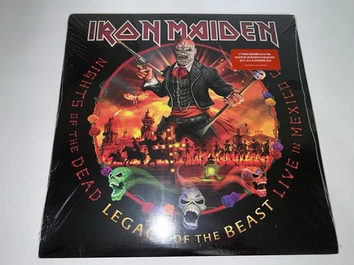 IRON MAIDEN NIGHTS OF THE DEAD LEGACY OF THE BEAST LIVE TRIPLE LP/VINYL NEW.