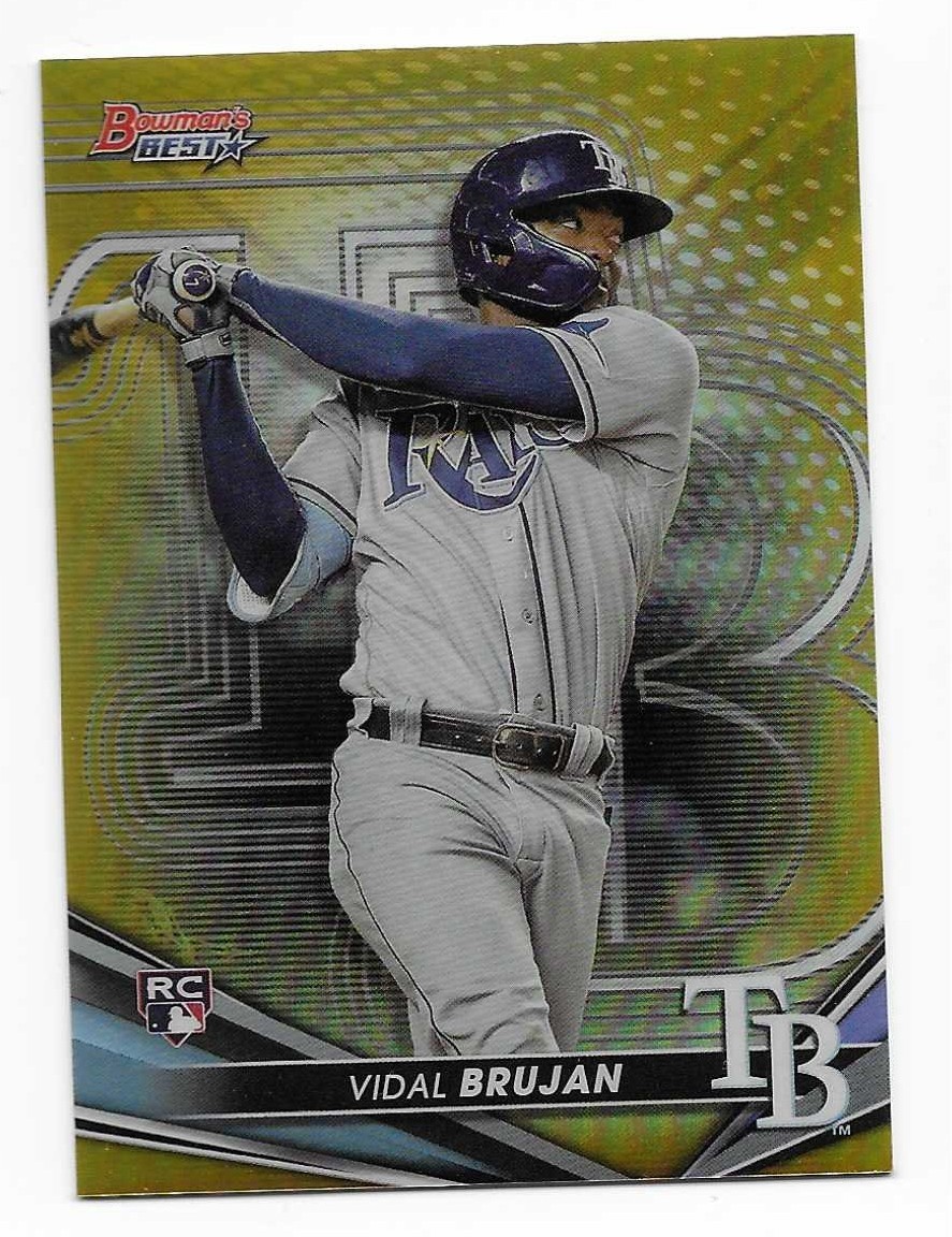 VIDAL BRUJAN 2022 MLB Bowman's Best RC GOLD REFRACTOR #29/50 Rookie #55