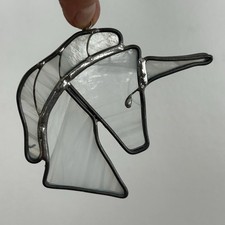 Unicorn Leaded Glass Suncatcher Whimsical Collectible Window Decor