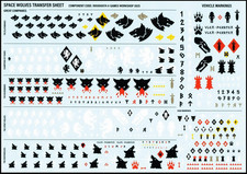 Warhammer 40k Space Wolves Transfer Sheet 2025 Ver NEW