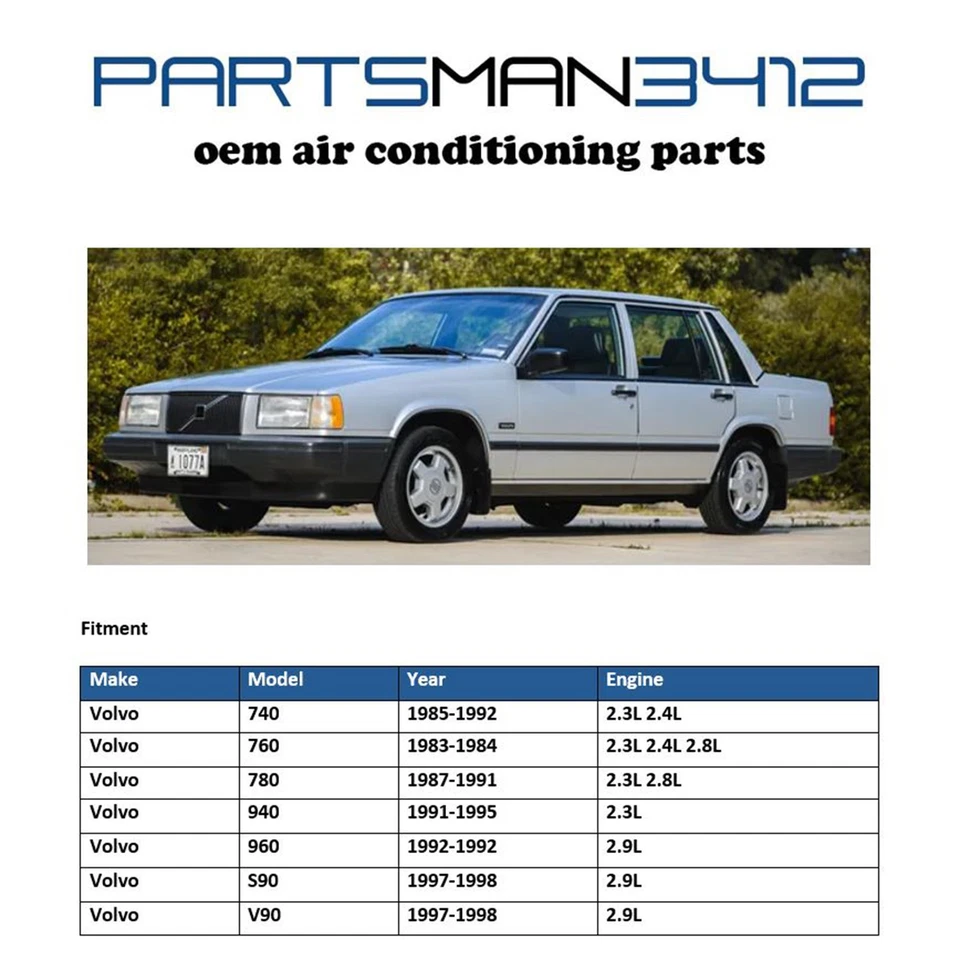 GPD 4711258 A/C Evaporator Core for Volvo 740 760 780 940 960 S90 V90 - Изображение 2 из 3