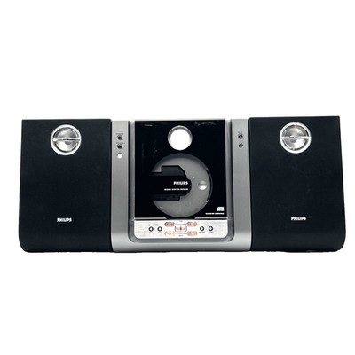 Philips MC235B/37 Micro Shelf Stereo System CD AM/FM w/ Speakers Tested Working!
